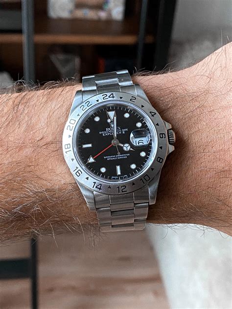 rolex explorer ii blackout|rolex explorer ii 16570 black.